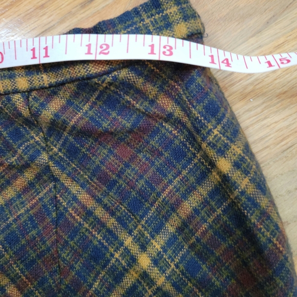 Copper Key Plaid A-Line Skirt Size 7 - Picture 4 of 8
